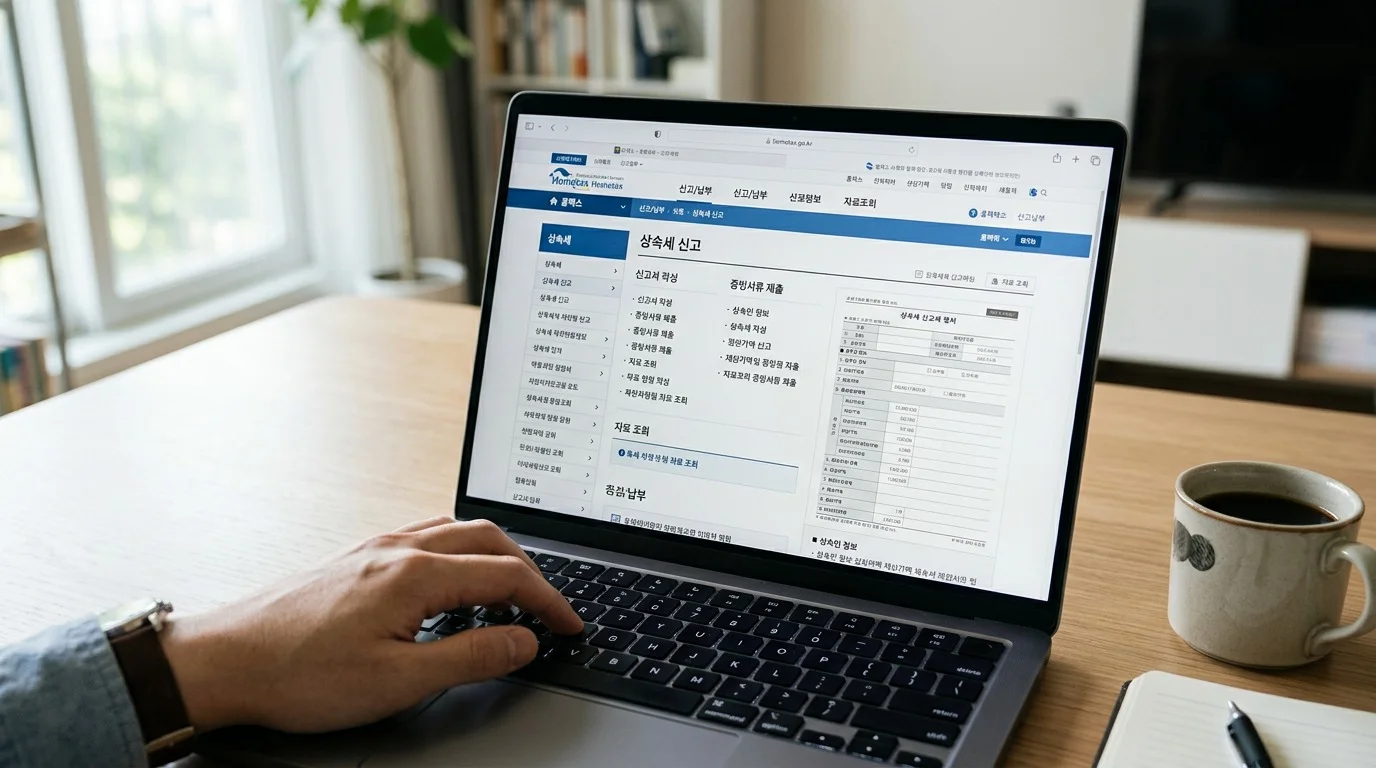 상속세 신고 방법 간편