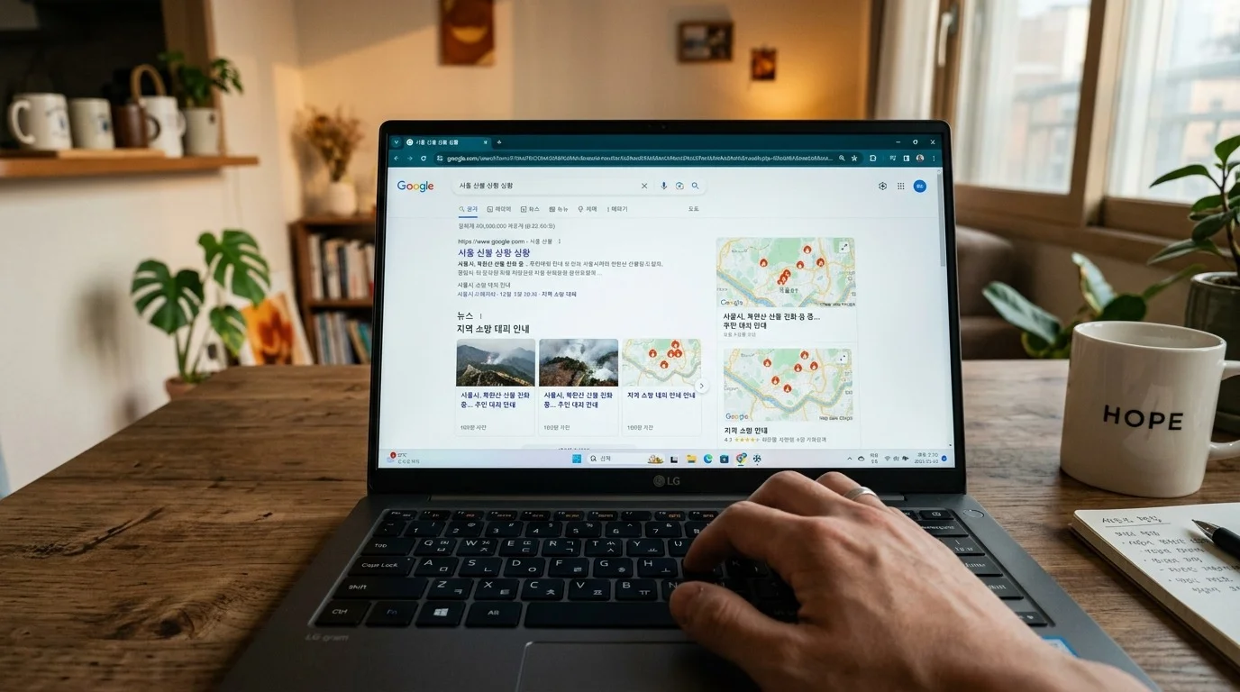 화재 진화 상황