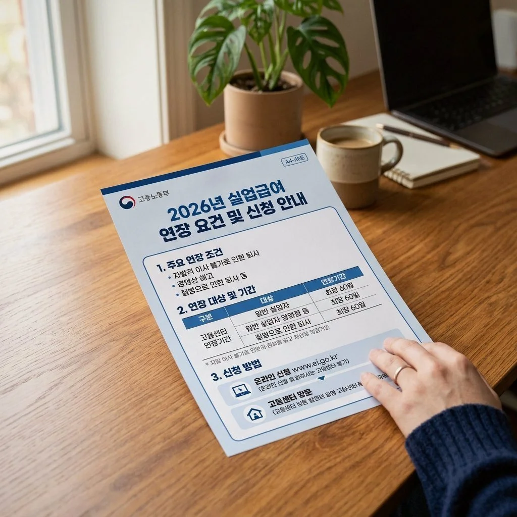 실업급여 수급 기간 연장 조건 2026