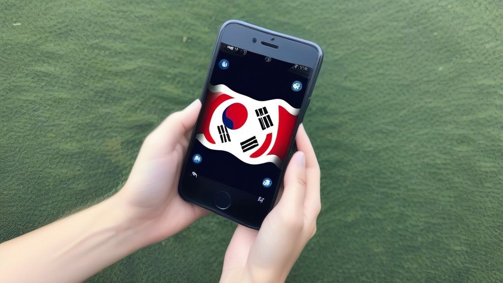 정읍시의 아름다운 자연 풍경을 배경으로 사진을 찍는 외국인 인플루언서 그룹