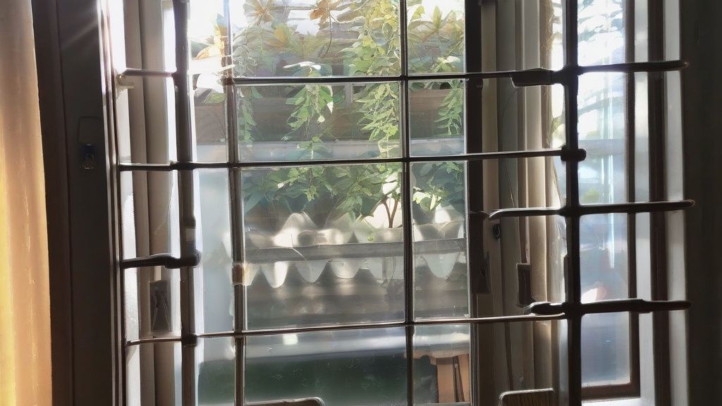 따뜻한 햇살 아래 식탁 위에 놓인 먹음직스러운 에그마요 샌드위치