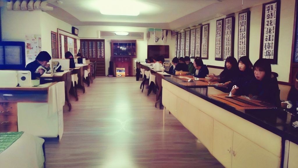 한국의 한 카페 창가에 놓인 따뜻한 빵 바구니와 커피잔, 햇살이 비추는 모습