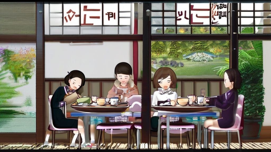 주말 아침, 햇살이 비치는 테이블에 놓인 먹음직스러운 브런치 플레이트와 커피잔