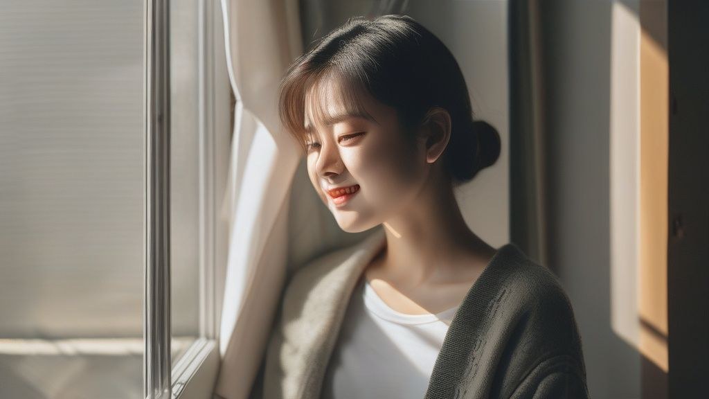 한국 강릉 경포 해변의 푸른 바다와 하얀 백사장