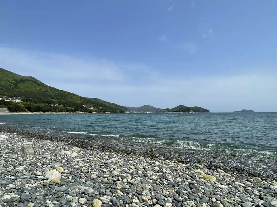 한국의 현대적인 식당 내부에서 정갈하게 차려진 굴 코스 요리 플랫레이 컷